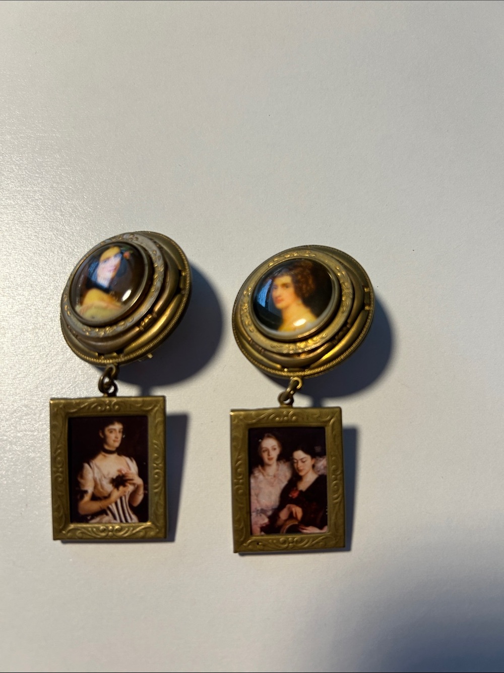 Clip earrings, vintage